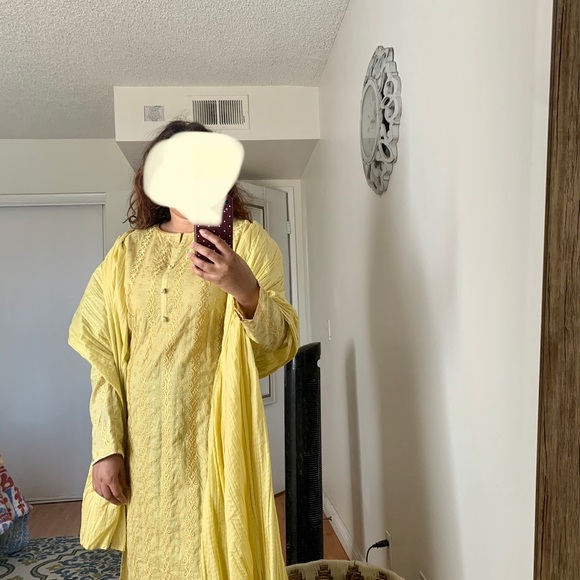 2 pcs Indian Pakistani cotton embroidered kameez - Picture 2 of 7